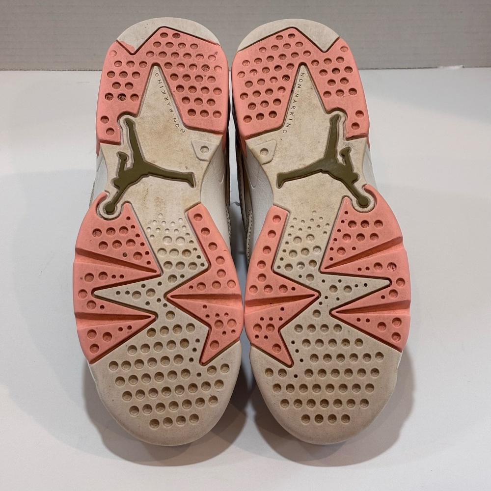 Jordan Flight Club 91 GS Sneakers Basketball Shoes SZ 6.5Y/8 W Beige Green Coral - Picture 12 of 13